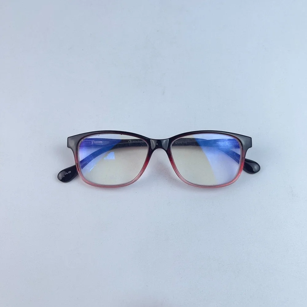 Kenzhou HZ‎ 1899109 Women's Eyeglasses Frame Black & Red Cat Eye 52-16-145 mm